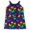 thumbnail image 2 of FAHXNVB Cami Dress for Girls Cute Graphic Print Sleeveless A-Line Swing Casual Dresses Summer Fashion Comfy Beach Dress 4-15 Years, 2 of 8