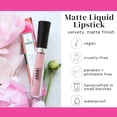 thumbnail image 4 of Aromi Mauve Matte Liquid Lipstick, Long-lasting, Rosy Pink Lip Color with Blue Undertones (Miss Mauve), 4 of 11