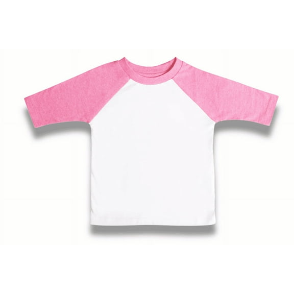 Pink Kids Raglan Tee – Flamingo Fizz | Toddler Youth Unisex Sublimation Shirt