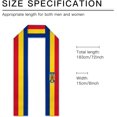 thumbnail image 6 of Romania Flag Graduation Stole Graduate Shawl Sash Scraf Gift For Abroad Student International Study (Square), 6 of 6