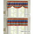 thumbnail image 4 of Colorful Mexican Stripes Small Curtain Rod Pocket Short Curtains Home Decor Partition Cabinet Door Window Curtains, 4 of 6