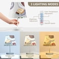 thumbnail image 5 of Pixel Strawberry Cakes Desk Lamp 3 Color Modes LED Table Lamp Nightstand Reading Light for Bedroom Living Room, 5 of 8