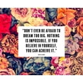 thumbnail image 2 of ArtsyQuotes 14x12 White Modern Wood Framed Museum Art Print Titled - Nastia Linkin Quote: Nothing is Impossible, 2 of 4