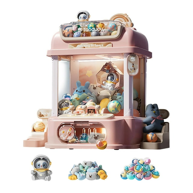 Máquina de , juego de Arcade, juguetes pequeños electrónicos, cápsulas con muñecos de peluche, Mini máquina de para niños y niñas, estilo D