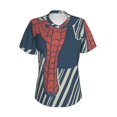 thumbnail image 4 of Spider-Man T-Shirt à Manches Courtes Col en V pour Femmes, 4 of 7
