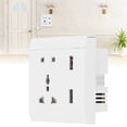 thumbnail image 3 of Wall Power Outlet, Reliable Durable Power Supply Socket Wall Socket  for Homes for Offices for Schools, 3 of 7