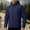 Navy, variant on IROINNID Mens Full Zip Hooded Jacket Windproof Water Resistant Fleece Lined Outdoor Coat Long Sleeve Solid Color Casual Lightweight Winter Outerwear for Daily Commute