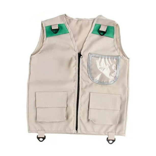Kit de aventura para niños, juguete educativo científico, chaleco y sombrero de explorador para niñas L