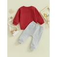 thumbnail image 5 of 0-3Y Toddler Baby Girls Boys Clothes Sets 6M 12M 18M 24M 3Y Letter Print Long Sleeve Round Neck Sweatshirt Tops Pants, 5 of 10
