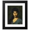 thumbnail image 2 of Jean-Jacques Henner 15x18 Black Modern Framed Museum Art Print Titled - Portrait of a Young Woman, 2 of 5