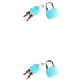 thumbnail image 4 of Kenally candado juguete seguridad sin rebabas accesorio de enseñanza tamaño compacto cognición capacidad manual agarrar suministros Azul claro 2Conjunto, 4 of 6