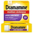 thumbnail image 4 of Dramamine Motion Sickness Relief Less Drowsey Formula Tablets 8 ea (Pack of 2), 4 of 8
