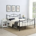 thumbnail image 1 of VECELO 3-piece Bedroom Set, Metal Bed Frame and 2 Nightstand, 1 of 7