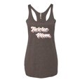 thumbnail image 2 of Wild Bobby Twirler Mom Girl Sports Women Tri-Blend Racerback Tank Top, Brown, Small, 2 of 5