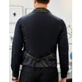 thumbnail image 4 of COOFANDY Mens Suit Vest Paisley Floral Victorian Vests Gothic Steampunk Formal Waistcoat Tuxedo Vests with Notched Lapels, 4 of 11