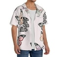 thumbnail image 2 of Kdxio Men's Hawaiian Shirt for Men Short Sleeve Shirt Beautiful Butterfly Summer Casual Holiday Beach Button Down T-Shirts, 2 of 5