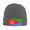 Deep Heather, variant on Eritrea Flag Winter Beanie Hats for Men Women Warm Cozy Knitted Cuffed Skull Cap Gray
