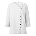 thumbnail image 4 of Jiyugala Button Down Shirts for Women Plus Size Loose Blouse, 4 of 5