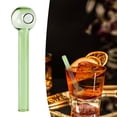 thumbnail image 1 of npkgvia Clearance,Gl 4 Inch Short Reusable GlWith Cleaning Brush Dishwasher Bar Drinking Perfect For Coffee Juice,Green, 1 of 9