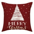thumbnail image 2 of Christmas Decoration Pillow Covers, 18" x 18" Farmhouse Decor Throw Pillow Covers for Home Merry Christmas Tree Deer Hello Winter Holiday Decor Throw Cushion Case for Home Couch, 2 of 3