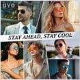 thumbnail image 3 of Gafas de sol ANZIW piloto con montura metálica polarizadas UV400 para hombres y mujeres, 3 of 6