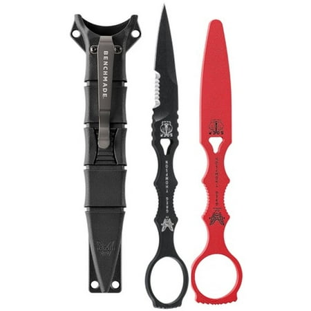 - Benchmade 178SBK-COMBO SOCP Spear Point Dagger with Black Sheath, Serrated Skeletonized Drop-Point Blade, Coated Finish
