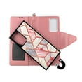 thumbnail image 2 of Pink Marble Case for Samsung Galaxy S20 5G Magnetic Detachable Pu Leather Wallet Cover Flap Closure and Snap-on Book Style Cases Card Holders Wrist Strap 2 in 1 Folio, 2 of 3