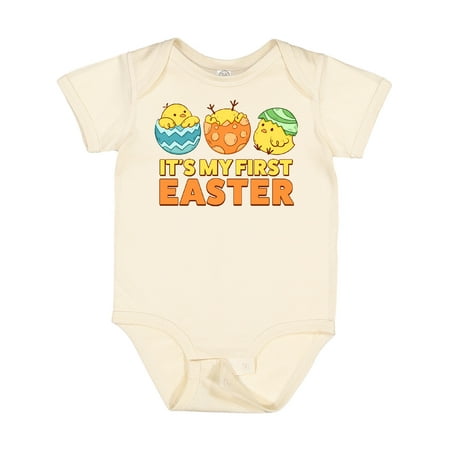 

Inktastic It s My First Easter Gift Baby Boy or Baby Girl Bodysuit