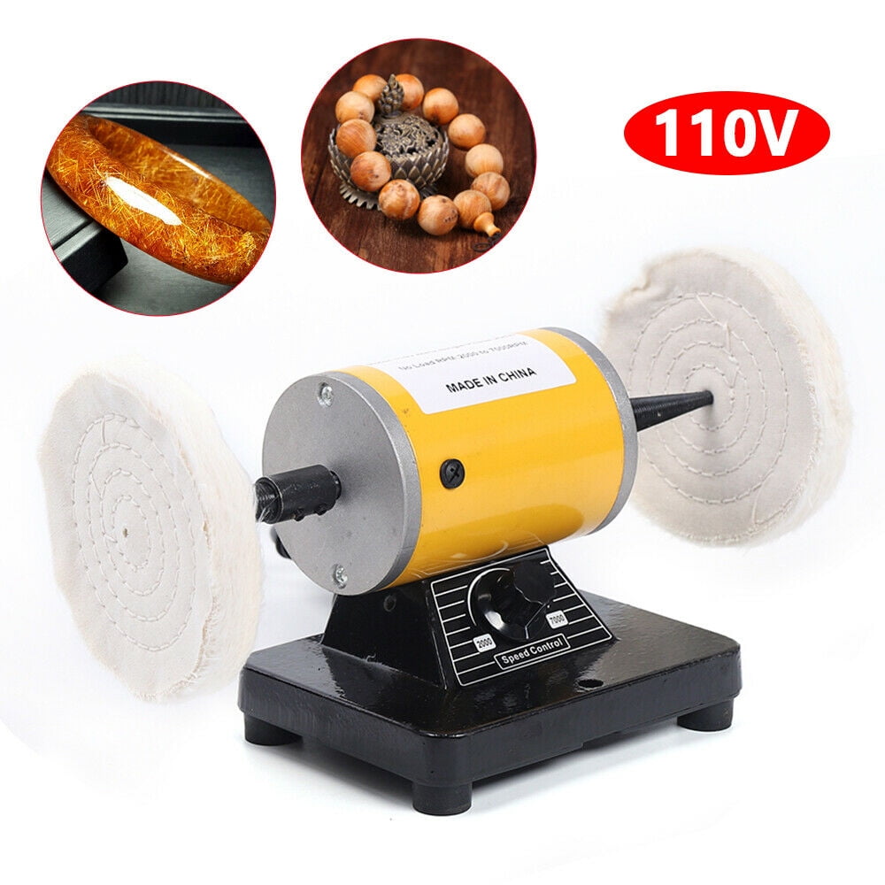 CNCEST 110V Lathe Buffing For Jewelry Dental Mini Polishing Polisher