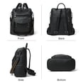 thumbnail image 2 of Mochila Shrie Fashion de piel para mujer, color negro, 2 of 5