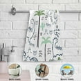 thumbnail image 6 of Coolnut Dinosaur Soft Hand Towels, 2 PcsAbsorbent Bath Towel Decorative Fingertip Towels for Bathroom Gym Spa Hotel Beach Swimming Pool,14.4"x 28.3", 6 of 6