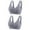 Gray, variant on Elainilye Fashion Wireless Bra For Women 2pc Nursing Bra Back Adjustment Yoga Running Bra Traceless Front Button Bra,Gray