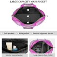 thumbnail image 3 of 22 Inch Oversized Travel Bag Lightweight Canvas Weekender Duffel with Multi Pockets, Animal Print, 3 of 5