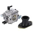 thumbnail image 1 of Carburetor Intake Manifold Replacement Fit for CHINESE CHAINSAW 4500 5200 5800 52CC 58Cc, 1 of 4