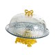 thumbnail image 5 of Soporte para pasteles, plato para servir postres, bandeja decorativa de cocina, expositor de pasteles con base humo gris, 5 of 9