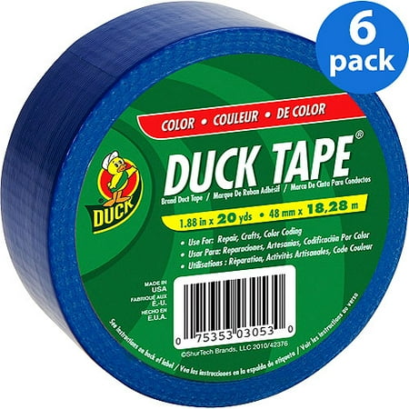 Duck Brand Blue Duct Tape, 6-Pack
