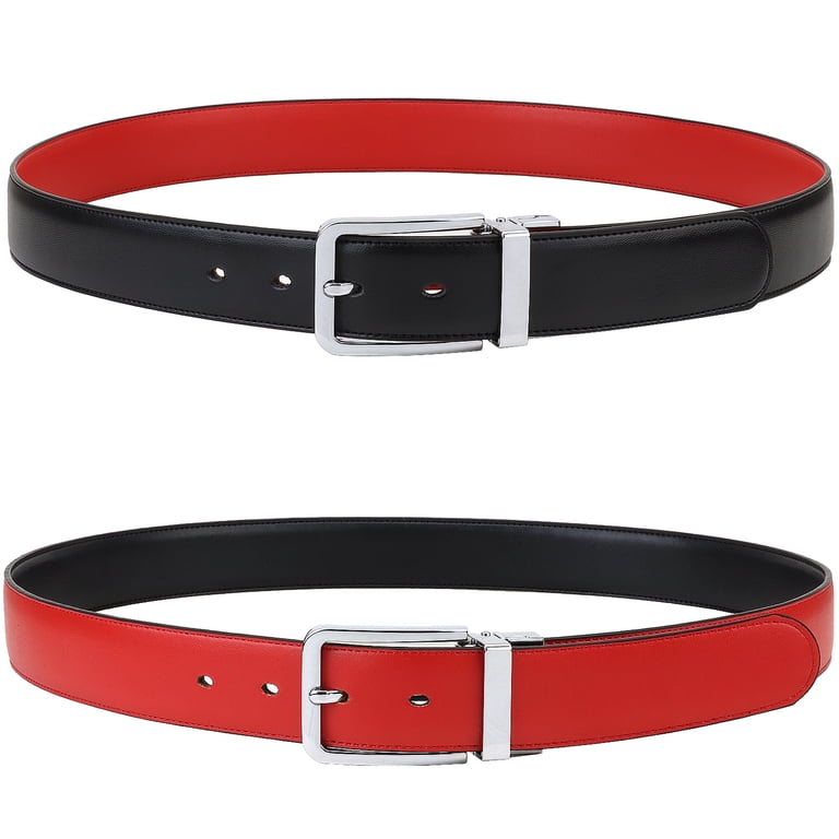 Men’s red & black reversible belt. Amazon.com: Concitor Men main image 3