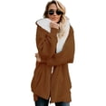 thumbnail image 3 of Chamarra Sudadera Mujer Afelpada Larga Moda Casual 202308 M, 3 of 8