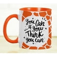 thumbnail image 5 of Inkdotpot You Can If You Think You Can 11 Oz Ceramic Coffee Mug Inspirational Quotes Employee Boss Coworkers Birthday GIft-Orange, 5 of 5