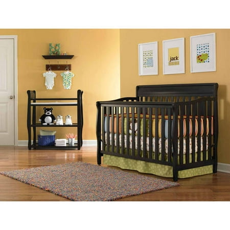Graco Stanton 4 In 1 Convertible Crib Black Walmart Com Graco Stanton Convertible Crib Classic Cherry