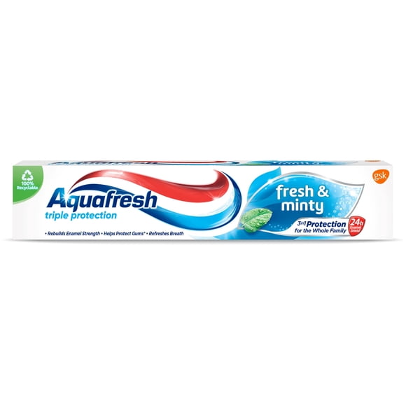 Pasta Dental Aquafresh Triple Protección Menta Fresca