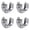 4PCS_Silver_22mm, variant on Meiiso 19mm Shower Curtain Rod Bracket Closet Rod End Supports U-Shaped Flange Holder, Wardrobe Rod Support with Screws