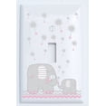 thumbnail image 2 of Grey Dandelion Elephant Light Switch Plates and Outlet Covers Elephant Nursery Decor, 2 of 2