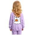 thumbnail image 4 of Leey-World Halloween Sweatshirt For Girls Ghost Cute Crewneck Kids Tops Girls Halloween Shirt Long Sleeve Festival Pullover Sweatshirt, 4 of 9