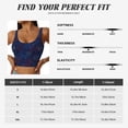 thumbnail image 4 of Rateoe Firework Print Womens' Sports Bras Scoop Neck Sports Vest- Padded U Back Seamless High Impact Support, 4 of 7