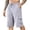 Gray, variant on WREESH Men's Cargo Shorts Summer Bermuda Shorts Outdoor Workout Shorts Csaual Comfortable Button Pocket Elastic Waist Shorts Gray