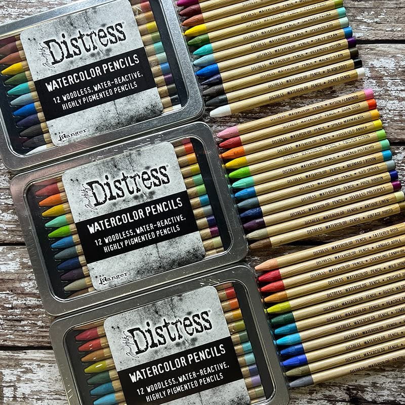 Tim Holtz Distress Watercolor Pencils 12/Pkg-Set 1