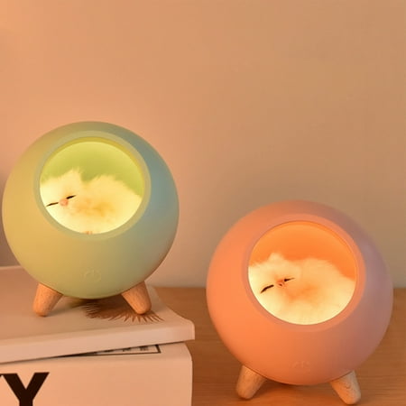 

XWQ Night Light USB Charging Portable HI-FI Stereo Sounds Music Box Function Cats Night Lamp for Bedroom