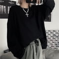 thumbnail image 4 of GHSDFBB Women Pearl Necklace Goth Cross Pattern, 4 of 7