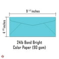 thumbnail image 3 of #10 Light Blue Color Envelopes | Colored Standard Business Size Mailers | Value Pack of 500 Per Pack | 4 1/8 x 9 1/2, 3 of 4